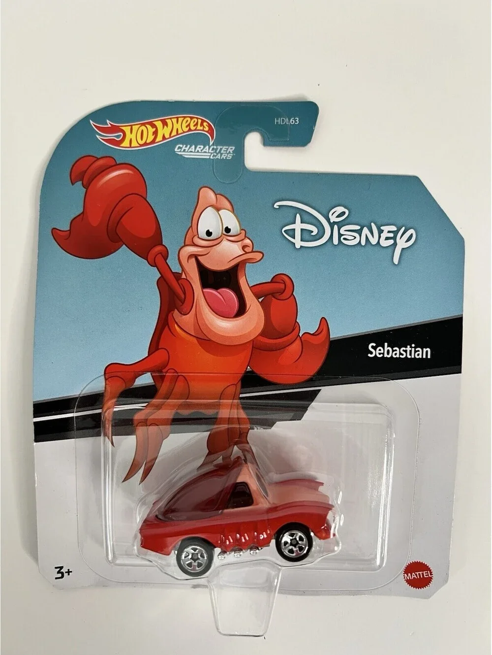 Hot Wheels Disney The Little Mermaid Sebastian Metal Diecast Car Model Toy 1/64
